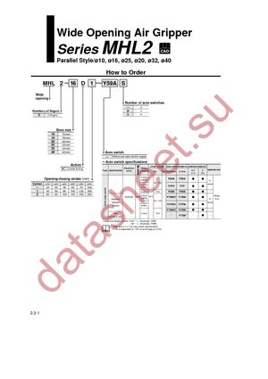 MHL2-10D datasheet  
